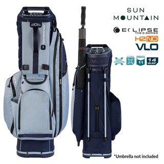 Sun Mountain H2NO E-4.5 14 Way VLO stand bag impermeabile, navy/ash