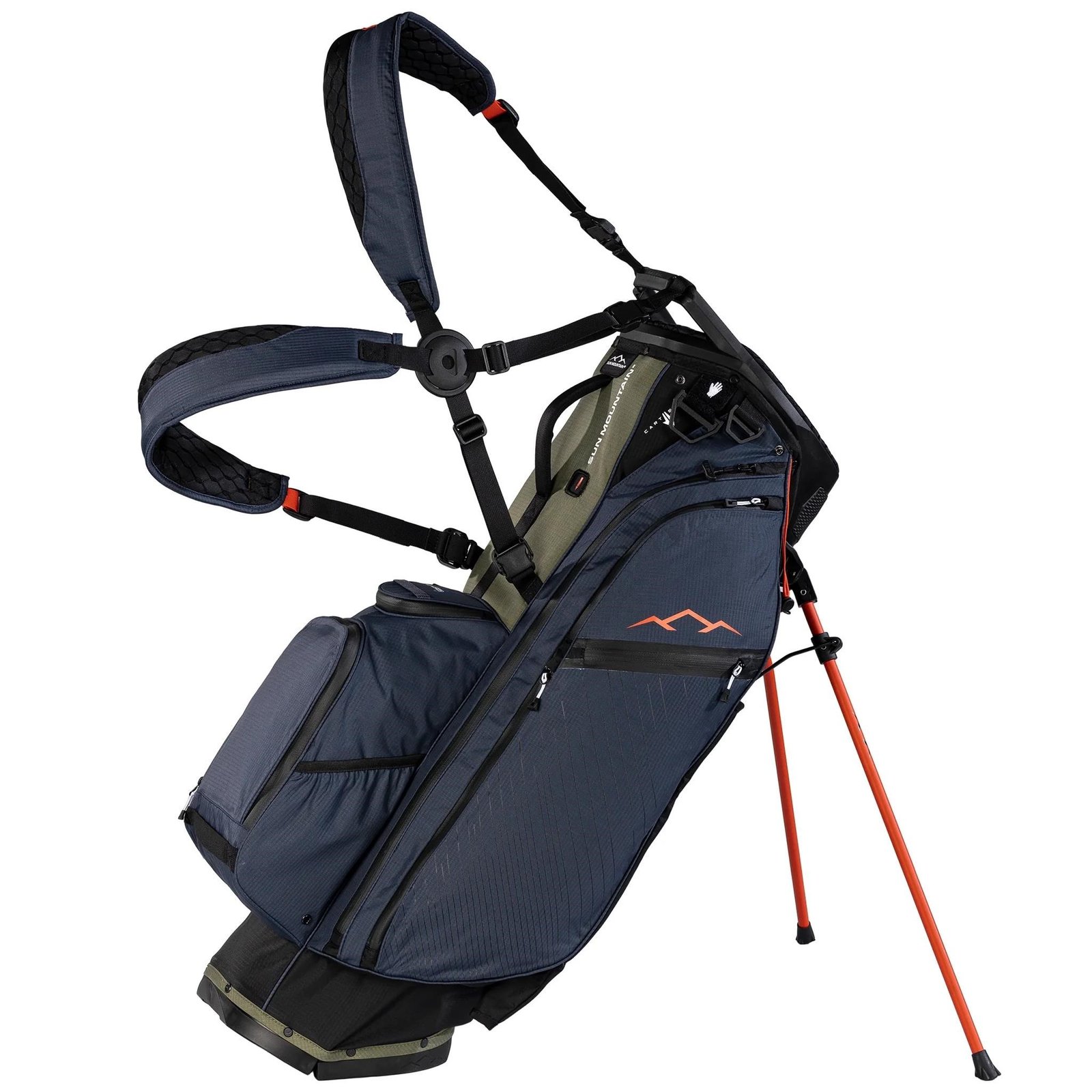Sun Mountain H2NO E-4.5 14 Way VLO stand bag impermeabile, black/ink/olive