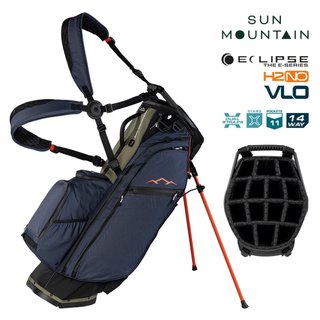 Sun Mountain H2NO E-4.5 14 Way VLO stand bag impermeabile, black/ink/olive