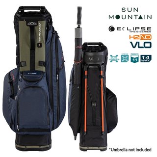 Sun Mountain H2NO E-4.5 14 Way VLO stand bag impermeabile, black/ink/olive