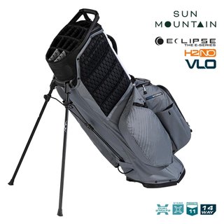 Sun Mountain H2NO E-4.5 14 Way VLO stand bag impermeabile, nickel/white/black