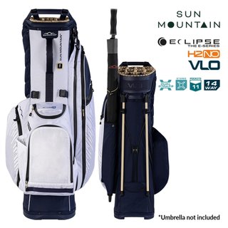 Sun Mountain H2NO E-4.5 14 WAY VLO stand bag impermeabile, navy/gold/white
