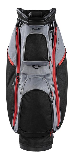 Sun Mountain Forerunner cart bag, nero/nickel/rosso