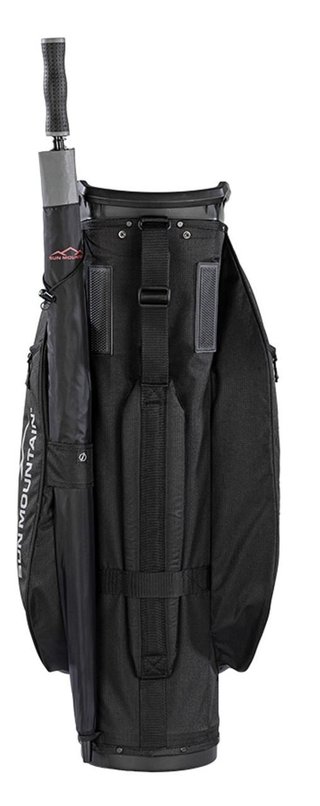 Sun Mountain Forerunner cart bag, nero/nickel/rosso