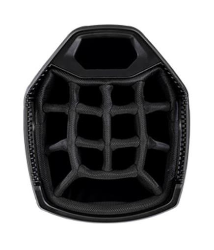 Sun Mountain Forerunner cart bag, nero/nickel/rosso