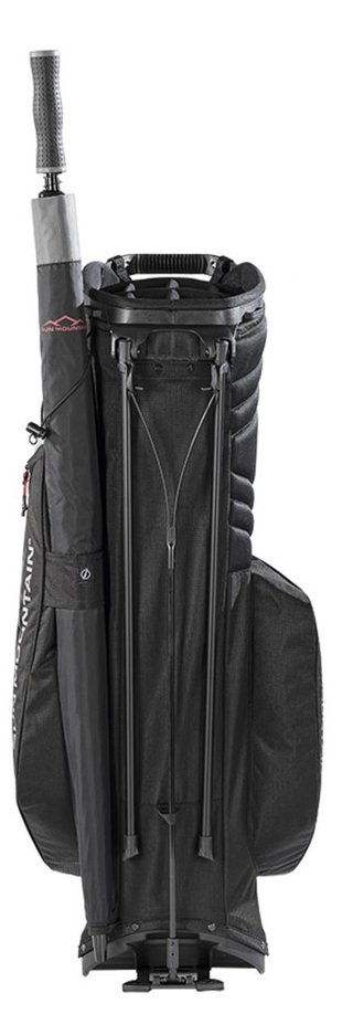Sun Mountain Forerunner stand bag, nero/nichel/rosso