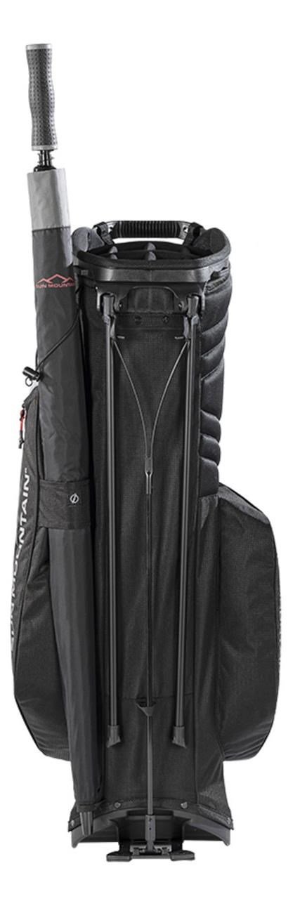 Sun Mountain Forerunner stand bag, nero/nichel/rosso