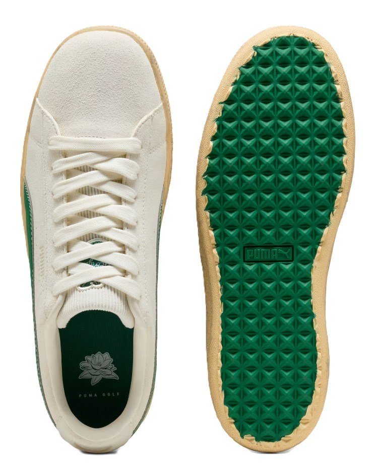 Puma Golf Puma Suede 30904 scarpe da golf uomo, beige