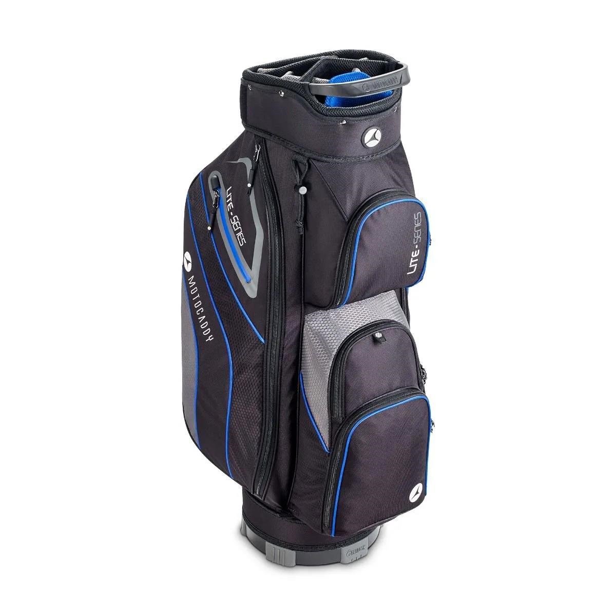 Motocaddy NEW Lite-Series cart bag, nero/blu