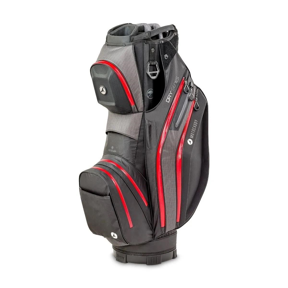 Motocaddy NEW Dry-Series cart bag 2026, nero/rosso