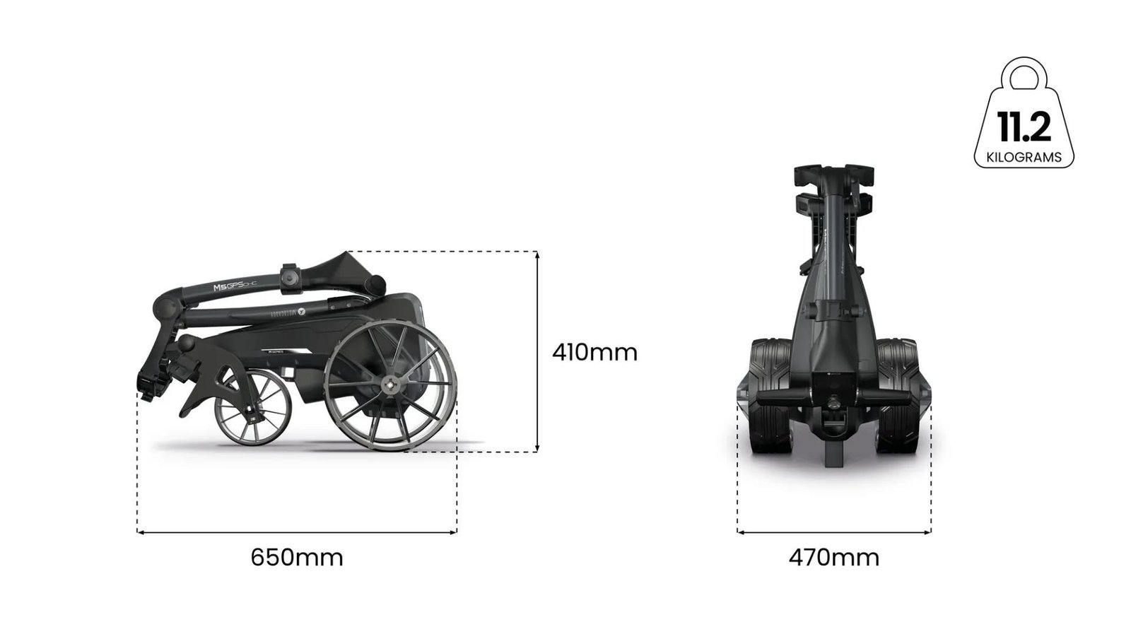 Motocaddy NEW M5 GPS DHC carrello elettrico 2026, Ultra Lithium