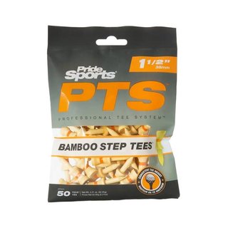 Pride Sports PTS Bamboo Step Tees 38mm (1 1/2"), 50 tees, arancione