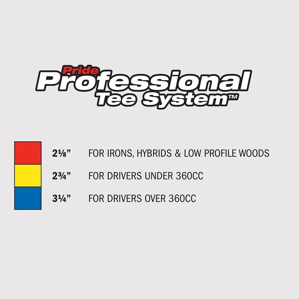 Pride Sports PTS Bamboo Step Tee 69 mm (2 3/4"), 50 tee, giallo