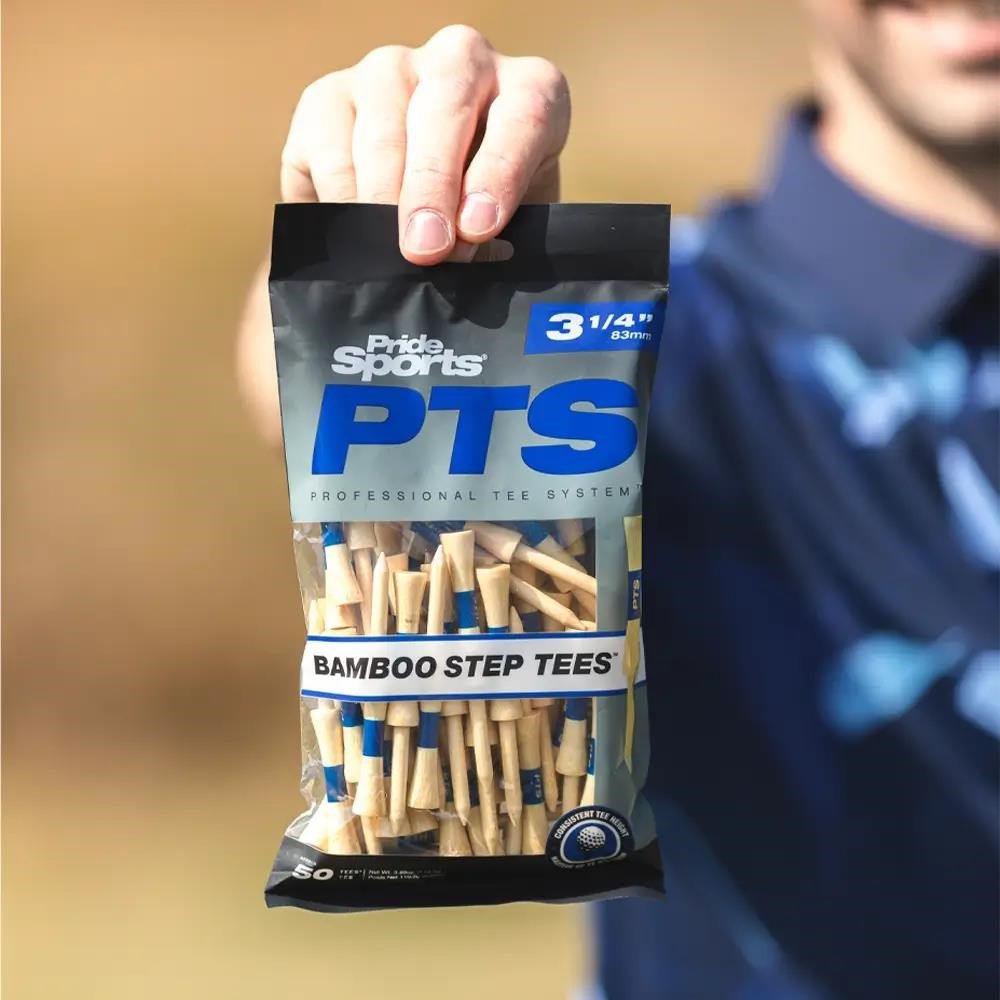Pride Sports PTS Bamboo Step Tee 83mm / 3 1/4" (50 tees), blu