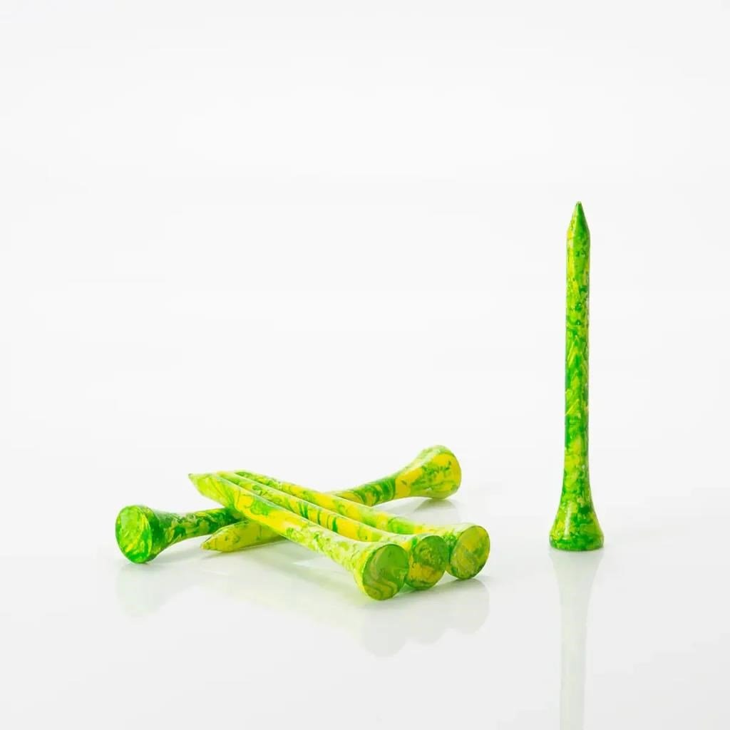 Pride Sports Special Edition Paint Splatter Tees (45 tees) 69 mm, verde/giallo