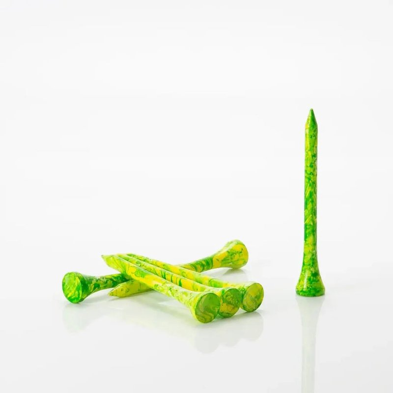 Pride Sports Special Edition Paint Splatter Tees (45 tees) 69 mm, verde/giallo