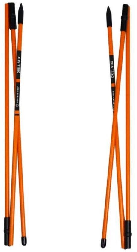 Masters Golf Masters Tri-Fold Drill-Stix Training Alignment 3pc arancione