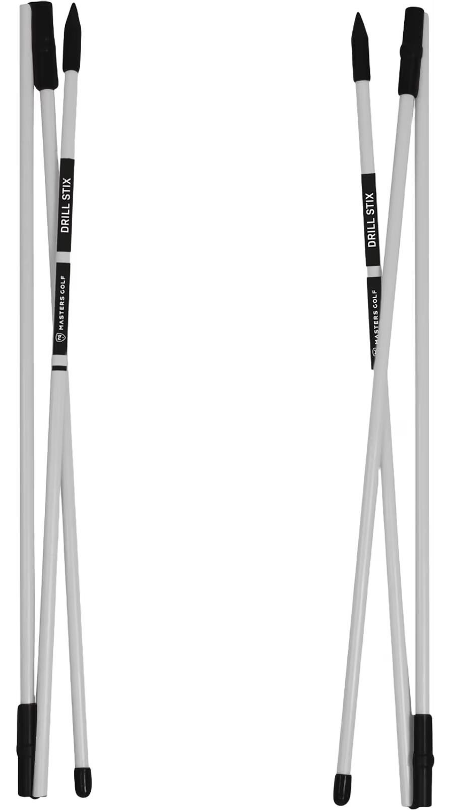 Masters Golf Masters Tri-Fold Drill-Stix Training Alignment 3pc bianco