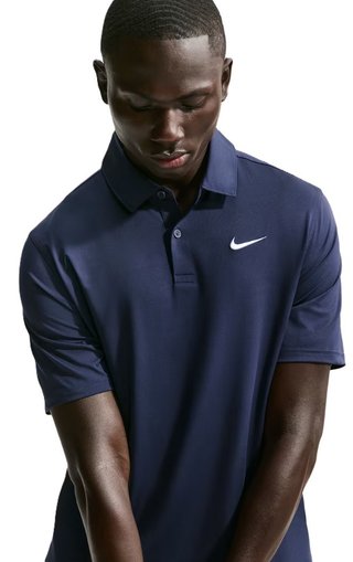 Nike Velocity Dri-FIT polo uomo, college navy/white