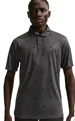Nike Par polo uomo, antracite/nero