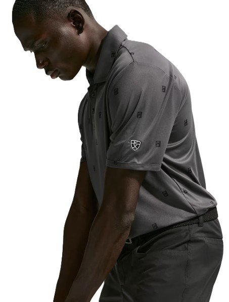 Nike Par polo uomo, antracite/nero