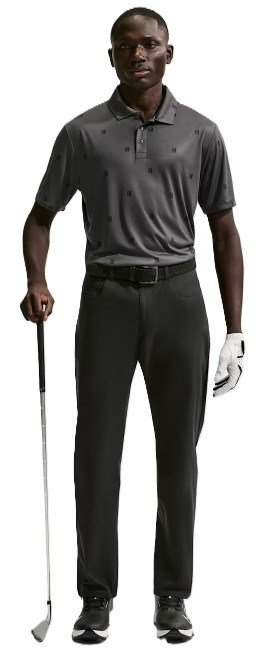 Nike Par polo uomo, antracite/nero