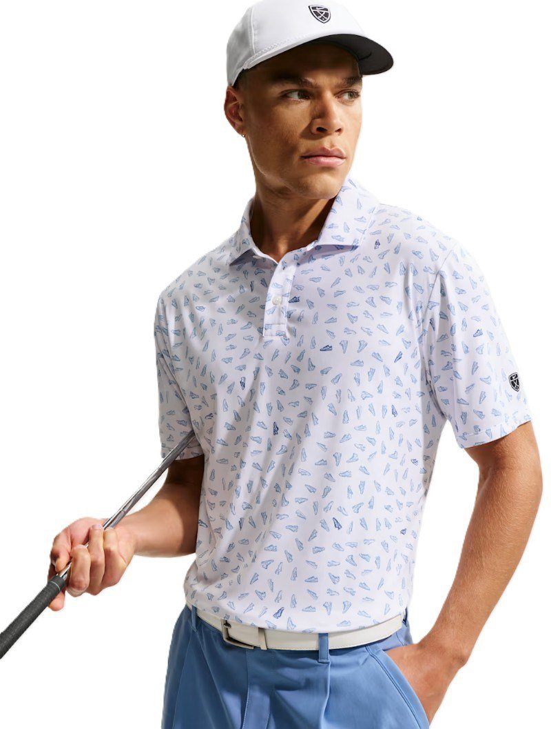 Nike Par polo uomo, bianco/work blue