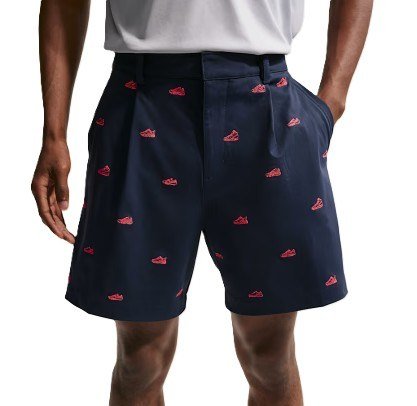 Nike Par pantaloncini da uomo, navy/hot lava/black