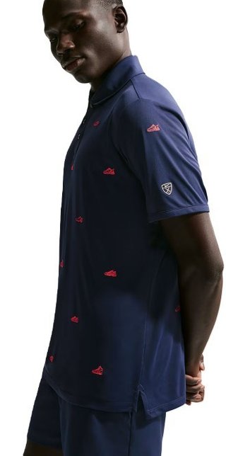 Nike Par polo uomo, navy/hot lava