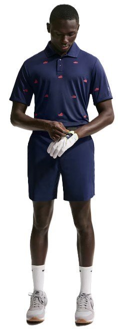 Nike Par polo uomo, navy/hot lava