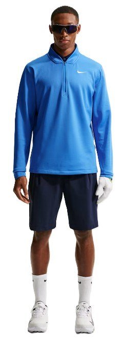 Nike Velocity 1/2-Zip felpa da uomo, pacific blue/white