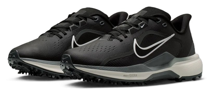 Nike Pegasus 1 scarpe da golf da uomo, nero/sail/bianco