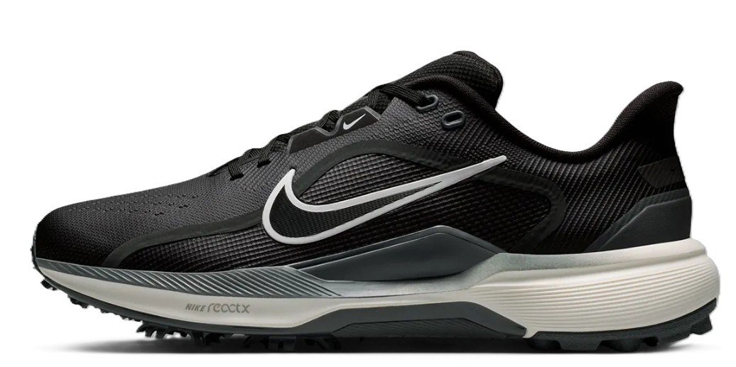 Nike Pegasus 1 scarpe da golf da uomo, nero/sail/bianco