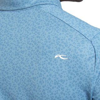KJUS Lance Printed polo da uomo, atlas blue