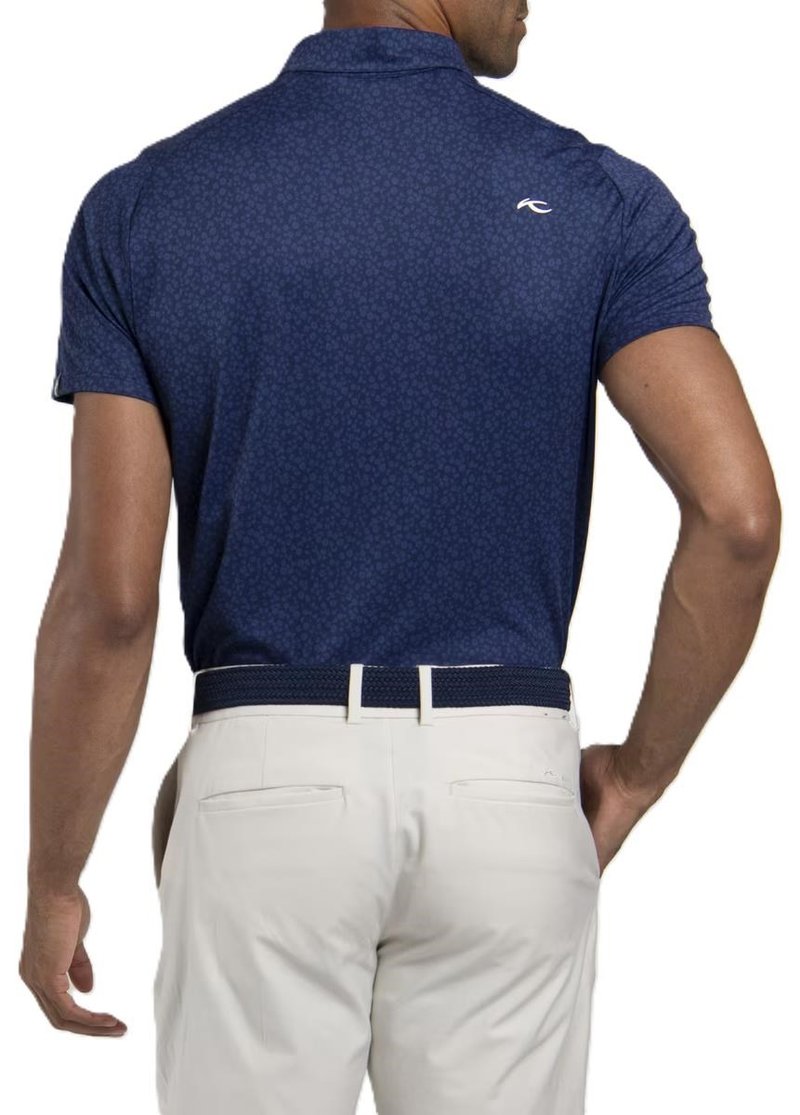 KJUS Lance Printed polo da uomo, atlanta blue