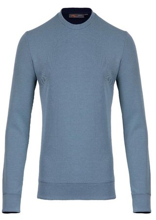 KJUS Essentials Crew Neck felpa uomo, riverbank/atlanta blue