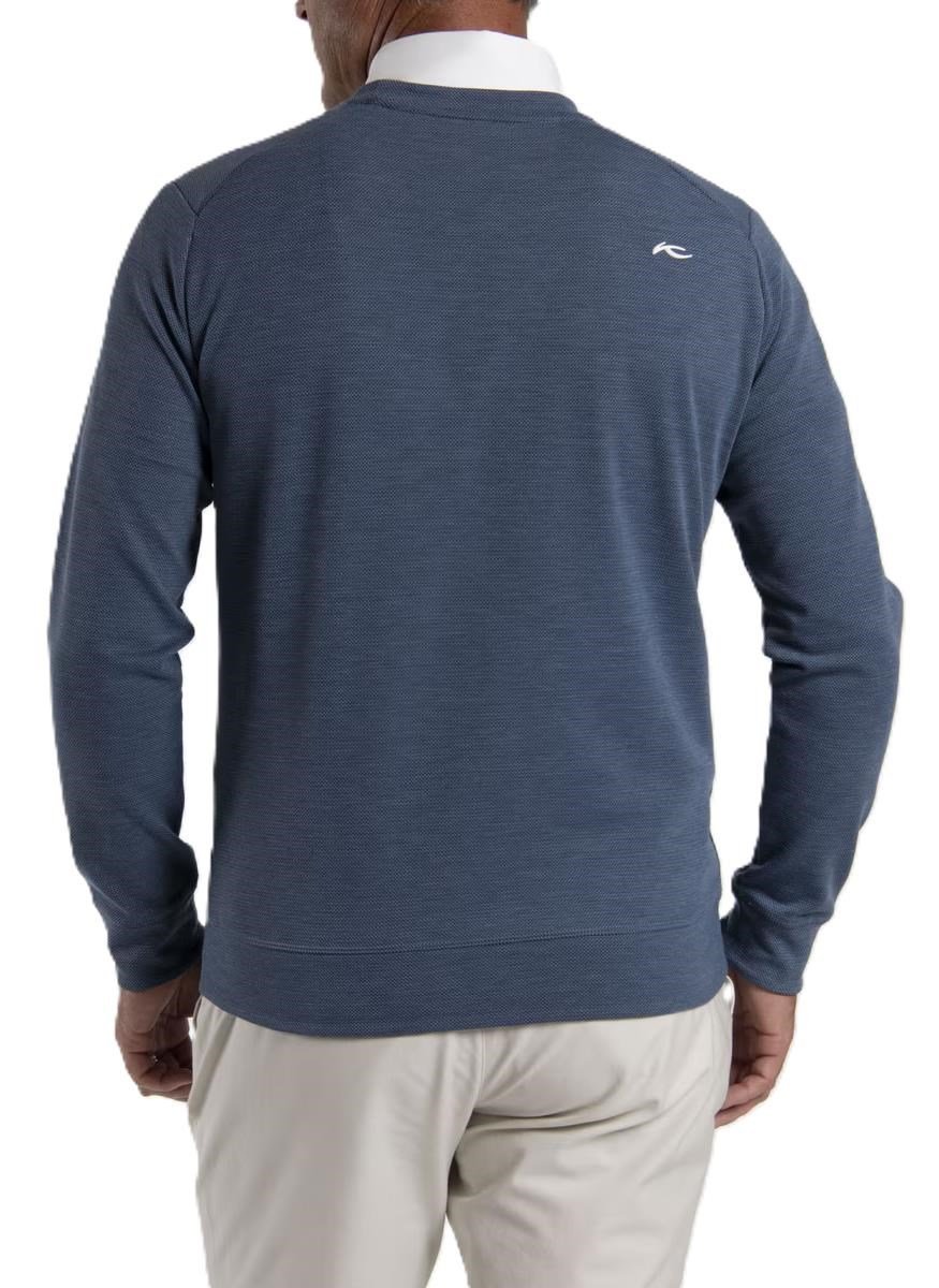 KJUS Essentials Crew Neck felpa uomo, riverbank/atlanta blue