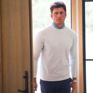 KJUS Essentials Crew Neck felpa uomo, riverbank/atlanta blue