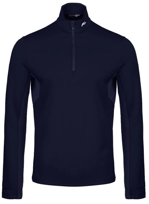 KJUS Hydraulic Midlayer Half-Zip felpa da uomo, atlanta blue