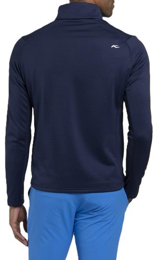 KJUS Hydraulic Midlayer Half-Zip felpa da uomo, atlanta blue