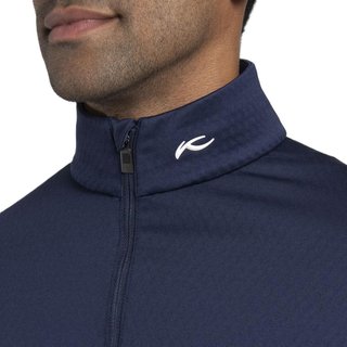 KJUS Hydraulic Midlayer Half-Zip felpa da uomo, atlanta blue