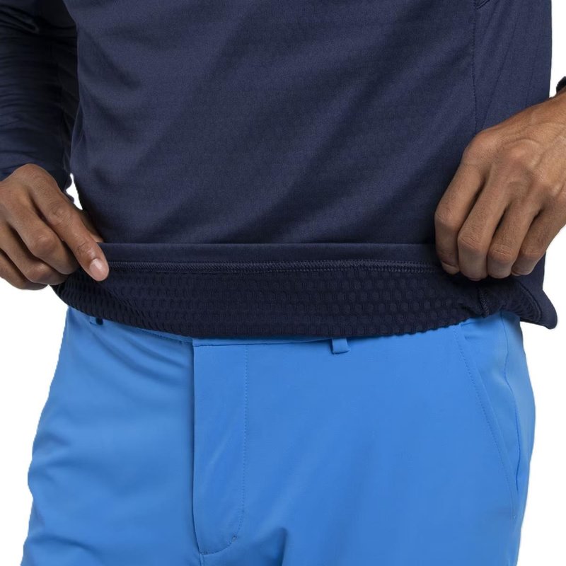 KJUS Hydraulic Midlayer Half-Zip felpa da uomo, atlanta blue