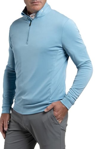 KJUS Kallen Half-Zip felpa da uomo, atlas blue