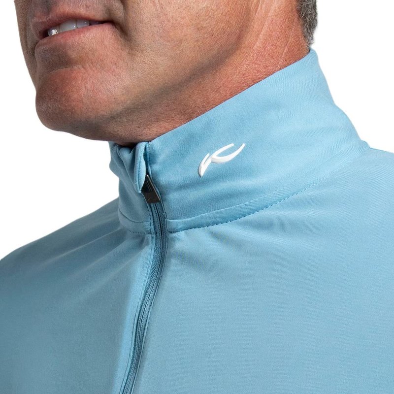 KJUS Kallen Half-Zip felpa da uomo, atlas blue