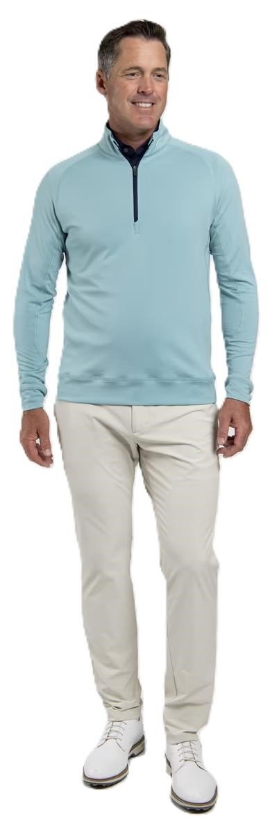 KJUS Keano Half-Zip felpa da uomo, riverbank/atlanta blue
