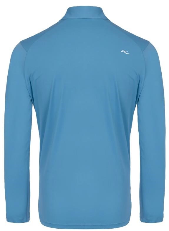 KJUS Cool Point Longsleeve polo da uomo, atlas blue