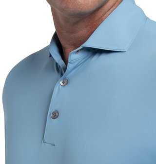 KJUS Cool Point Longsleeve polo da uomo, atlas blue