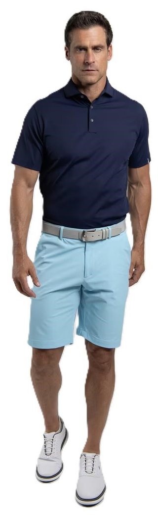 KJUS Cool Point polo uomo, atlanta blue