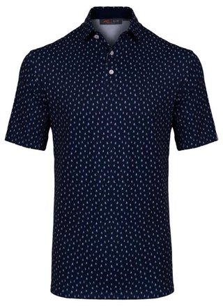 KJUS Golfer polo uomo, atlanta blue/white