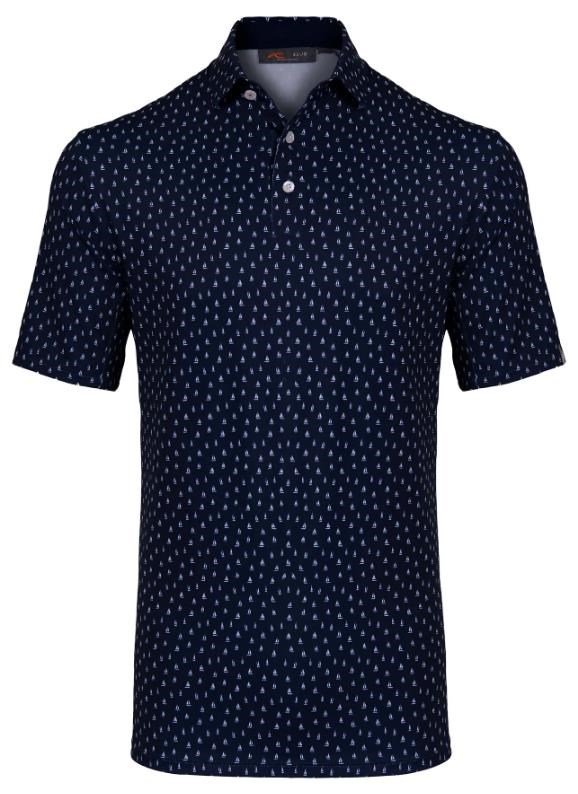 KJUS Golfer polo uomo, atlanta blue/white